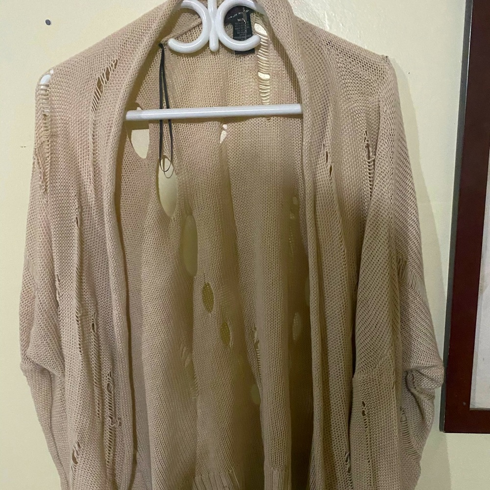 Devoted “holey” M cardigan